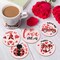 8 Pieces Valentine’s Day Diamond Art Coasters Love Diamond Painting Coasters Kits with Holder DIY Coasters for Beginners, Adults, Kids, Diamond Art Crafts Supplies (Valentines)